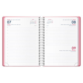 Agenda Anual (2026) Dohe Denver Espiral Tapa Extra Con Goma 150X210 D/P Rosa