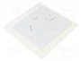 ORNO Panel Decorativo Blanco Mate 170x170x10mm