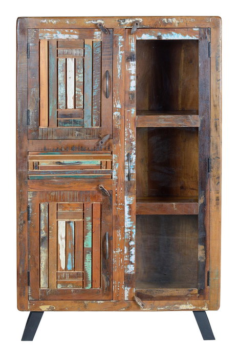 GINER Y COLOMER Vitrina Madera de Mango con Patas de Metal Multicolor GINER Y COLOMER Vitrina Madera de Mango con Patas de Metal Multicolor