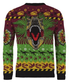 AAA Merchandise Sudadera navideña Jurassic Park Happy Rexmas Talla M