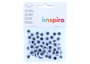 Innspiro Ojos Móviles Negros Autoadhesivos Redondos 12mm, 60u.