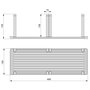 Emuca Portaplatos vertical Orderbox para cajón, 159x468mm, Aluminio y Plástico, Gris antracita