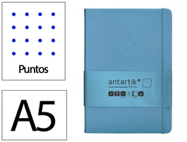 Antartik Cuaderno Antartik Notes Tapa Dura A5 Hojas Puntos Azul Claro 100 Hojas 80 gr FSC