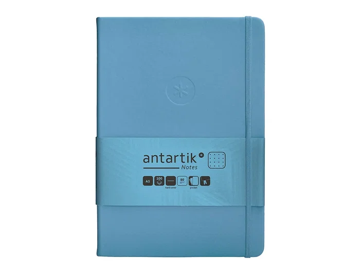 Antartik Cuaderno Antartik Notes Tapa Dura A5 Hojas Puntos Azul Claro 100 Hojas 80 gr FSC