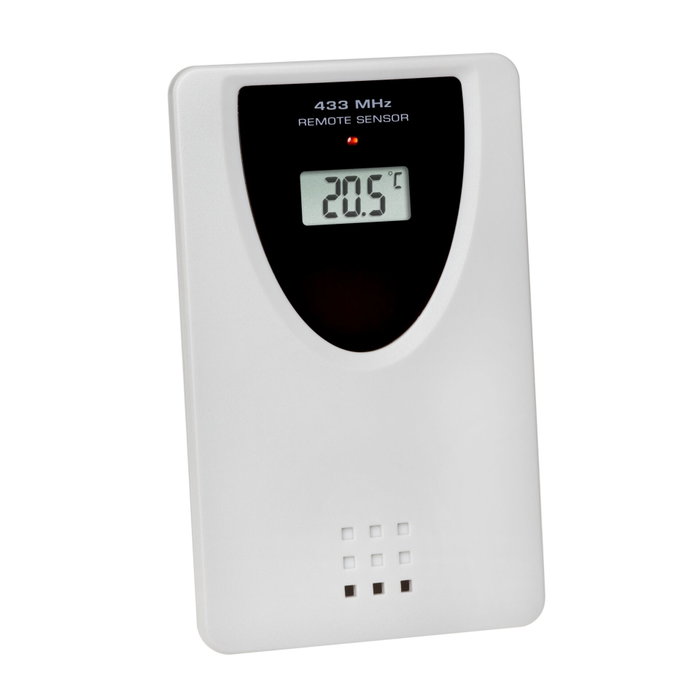 Tfa 60.4518.08 Reloj digital controlado por radio con temperatura interior y exterior de aspecto madera