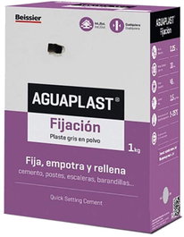 AGUAPLAST Fijación Plaste Gris en Polvo Caja 1 kg