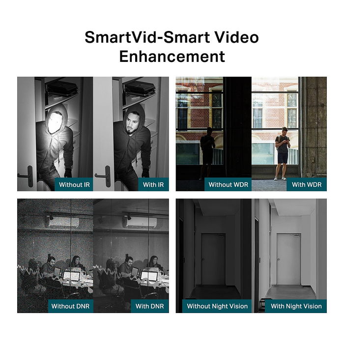 TP-LINK Cámara de vigilancia VIGI C440I(2.8mm) Blanco, 1080P, IP67, Detección humana, Audio bidireccional