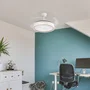 Bandido Ventilador DC 4 Aspas 107d Blanco 59W Verano-Invierno Control Remoto Temporizador 3500-4000-6500K 5900lm