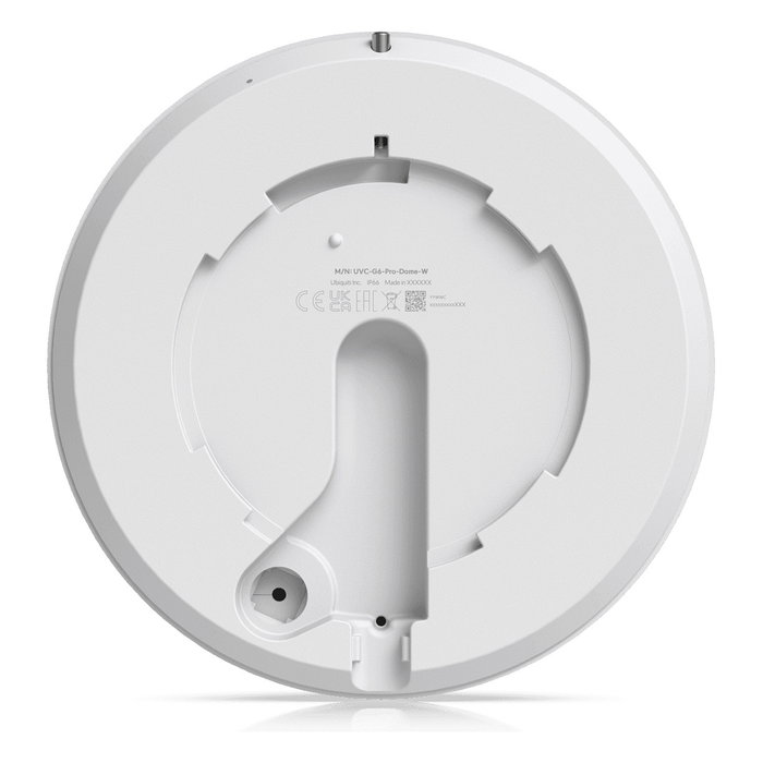 Ubiquiti UVC-G6-PRO-DOME-W Cámara de Seguridad IP Blanca, 8MP 4K, Visión Nocturna, Zoom Óptico 2.36x, PoE+, Interior/Exterior IP66