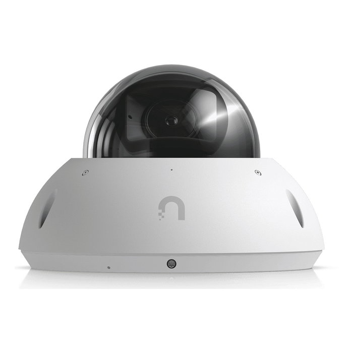 Ubiquiti UVC-G6-PRO-DOME-W Cámara de Seguridad IP Blanca, 8MP 4K, Visión Nocturna, Zoom Óptico 2.36x, PoE+, Interior/Exterior IP66