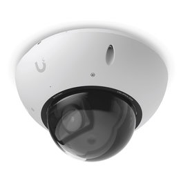 Ubiquiti UVC-G6-PRO-DOME-W Cámara de Seguridad IP Blanca, 8MP 4K, Visión Nocturna, Zoom Óptico 2.36x, PoE+, Interior/Exterior IP66