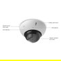 Ubiquiti UVC-G6-PRO-DOME-W Cámara de Seguridad IP Blanca, 8MP 4K, Visión Nocturna, Zoom Óptico 2.36x, PoE+, Interior/Exterior IP66