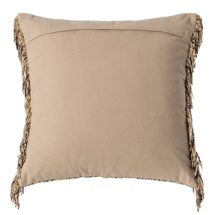 Ixia Cojín Beige Algodón/Terciopelo 50 x 50 cm