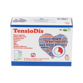 DIS Tensiodis - Complemento alimenticio para el mantenimiento de la tensión arterial normal, 60 cápsulas