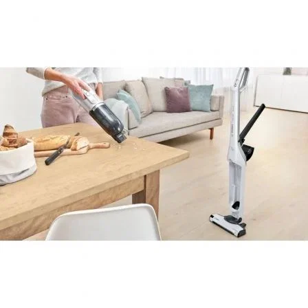 Bosch BBH3ALL28 Aspirador Escoba Vertical 2en1 Sin Cable Serie 4 Flexxo Gen2 25.2V 55 Min Autonomía. Cepillo AllFloor Power LED