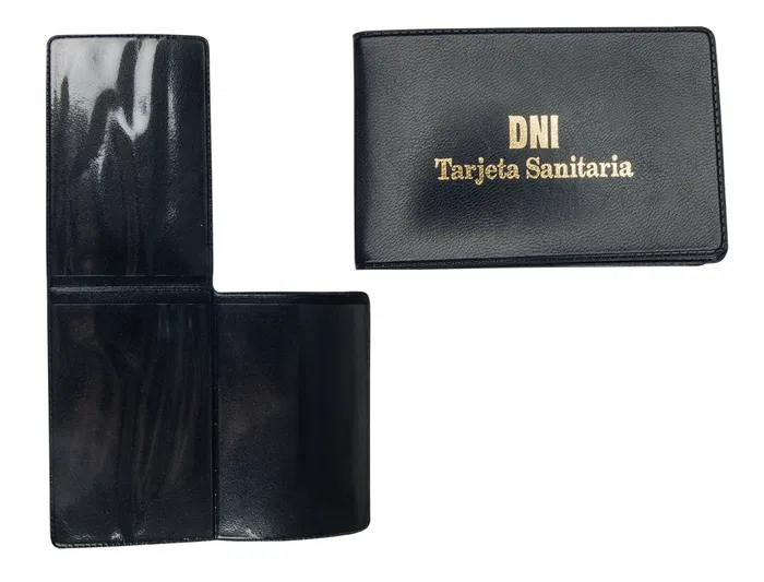 Funda Portacarnet Seguridad Social y DNI Opaca Saro PVC Transparente 96 x 62 mm