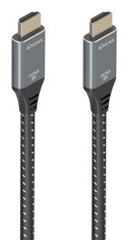 AISENS - CABLE HDMI V2.1 ULTRA ALTA VELOCIDAD / HEC 8K@60HZ 48GBPS, A/M-A/M, GRIS/NEGRO, 7.0M
