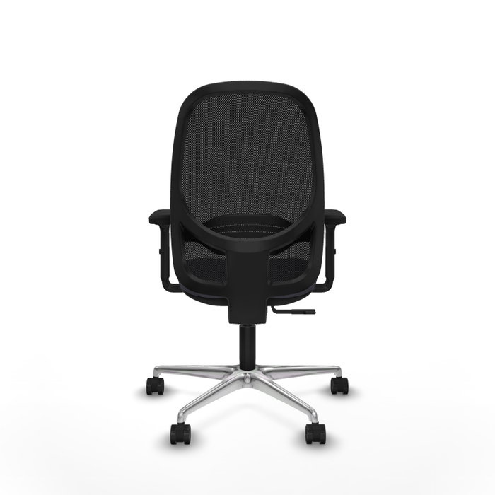 PIQUERAS Y CRESPO Silla de oficina Cilanco con mecanismo Sincro, Gris oscuro y Negro