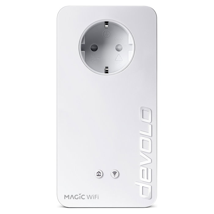 Devolo Magic 2 WiFi 6 next Starter Kit, Adaptador Powerline Wi-Fi 6 hasta 3000 Mbit/s con 2 Puertos Gigabit, Color Blanco