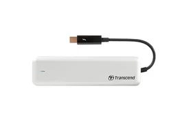 Transcend JetDrive 855 SSD Externo Thunderbolt 960GB NVMe, hasta 1600MB/s, PCIe, Para MacBook Air/Pro/Mini/Mac Pro, Aluminio Plata