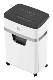 HP OneShred 18CC Trituradora de Papel Corte en Partículas 22 cm 4 mm 25 L 65 dB Blanca y Negra