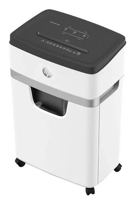 HP OneShred 18CC Destructora de Papel Corte en Partículas 4 mm, 18 Hojas, 25 L, Tritura Tarjetas, Grapas y Clips, 65 dB