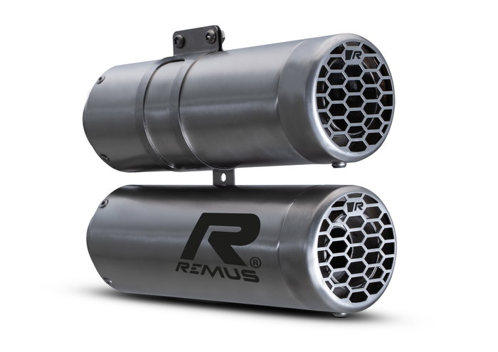 Remus REM74582087521 Doble Malla Silenciador de Acero Inoxidable Cepillado EC Remus REM74582087521 Doble Malla Silenciador de Acero Inoxidable Cepillado EC