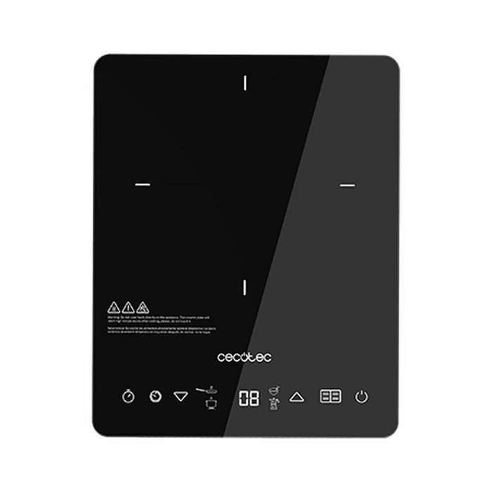 Cecotec 03069 Placa de inducción de 1 zona para encimera, Negro