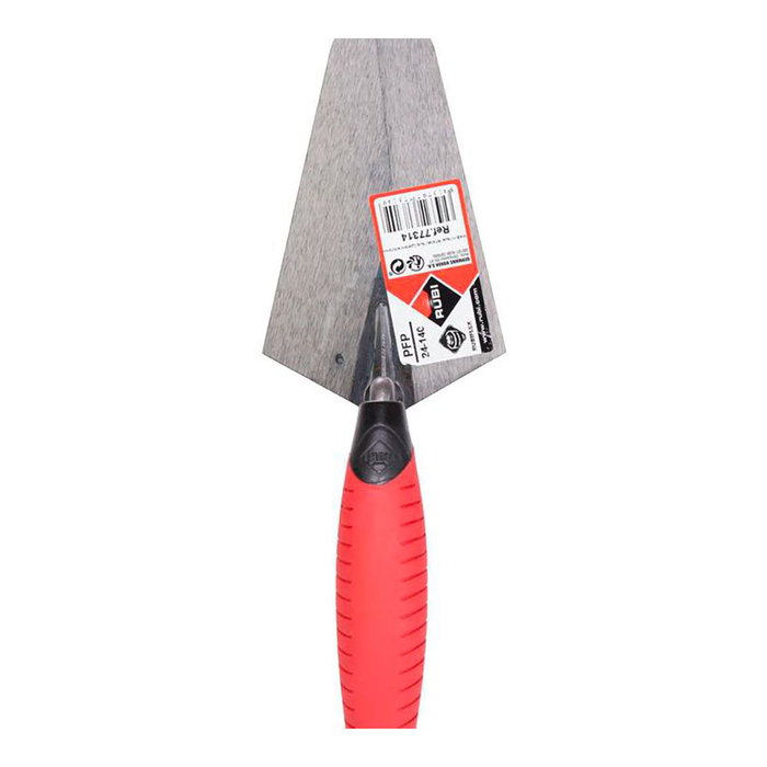 Rubi Paleta Baja 140mm PFP24-140 77314 para Mortero y Argamasa de Acero Alta Calidad con Mango Rubiflex