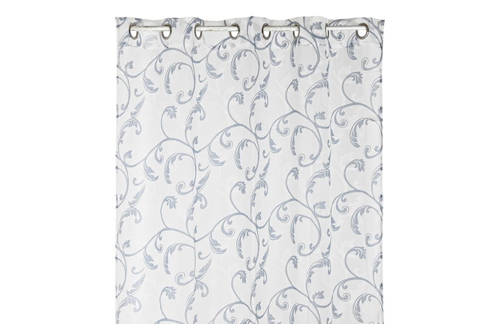 DKD Home Decor Cortina Alpino Barroco Azul Blanco 270 x 140 cm (2 Unidades)