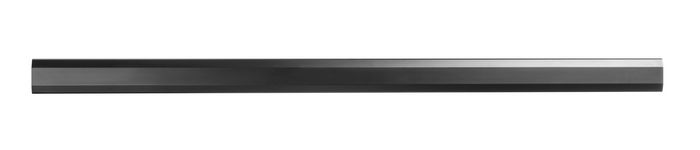 Vivolink Canaleta de cable de aluminio negro 110x6x2 cm, cubierta para organización y protección de cables con tapa abatible
