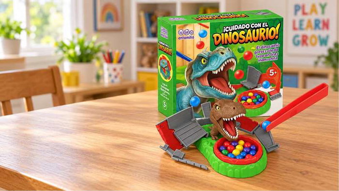 Jugatoys - enfamilia Juego ¡Cuidado con el Dinosaurio! Jugatoys - enfamilia Juego ¡Cuidado con el Dinosaurio!