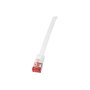 LogiLink Patch Cable Flat Cat.6A Shielded 3,00m blanco
