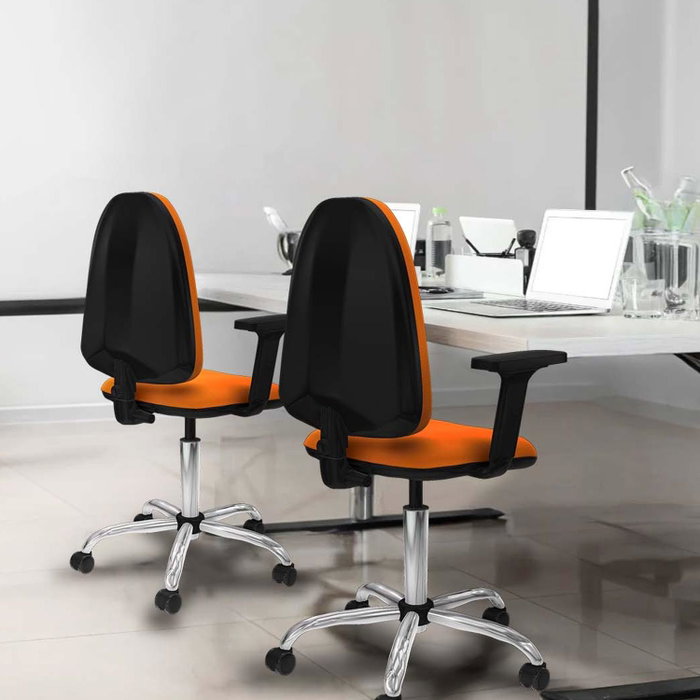 PIQUERAS Y CRESPO Silla de oficina Aýna Gris claro con Brazos 2D PIQUERAS Y CRESPO Silla de oficina Aýna Gris claro con Brazos 2D