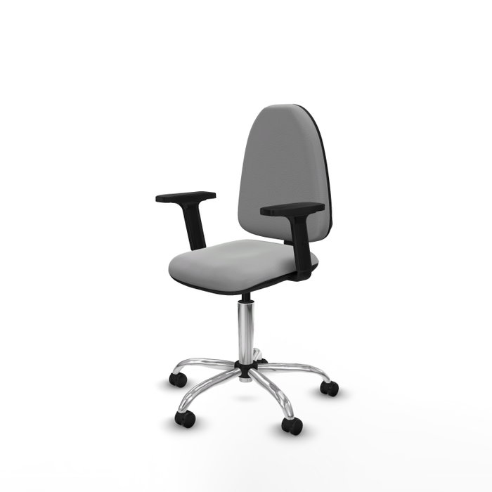 PIQUERAS Y CRESPO Silla de oficina Aýna Gris claro con Brazos 2D PIQUERAS Y CRESPO Silla de oficina Aýna Gris claro con Brazos 2D