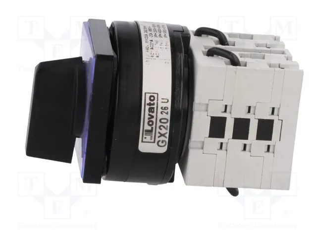 LOVATO ELECTRIC Interruptor Reversible 20A 1-0-2