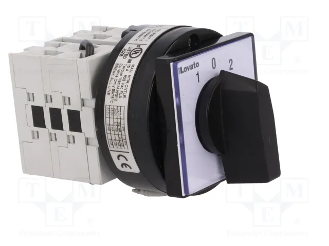 LOVATO ELECTRIC Interruptor Reversible 20A 1-0-2