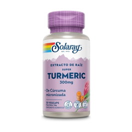Solaray Super Turmeric Cúrcuma 300 mg 30 cápsulas Complemento Antiinflamatorio
