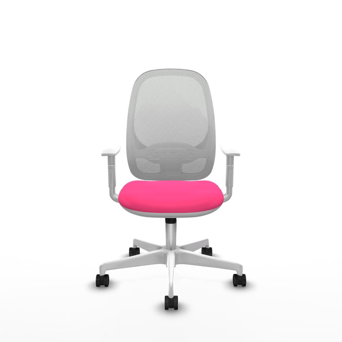 PIQUERAS Y CRESPO Silla de oficina Cilanco Rosa y Blanco