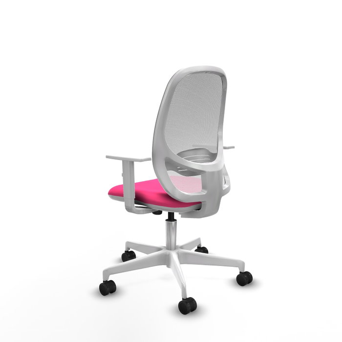 PIQUERAS Y CRESPO Silla de oficina Cilanco Rosa y Blanco