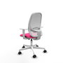PIQUERAS Y CRESPO Silla de oficina Cilanco Rosa y Blanco