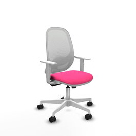 PIQUERAS Y CRESPO Silla de oficina Cilanco Rosa y Blanco