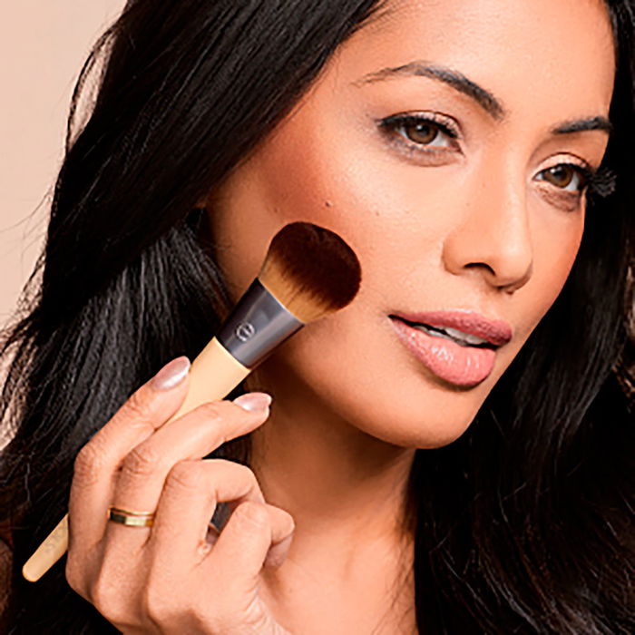 Ecotools Blush + Highlight Brush Duo Brochas para Rubor e Iluminador 1 unidad