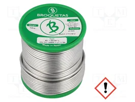BROQUETAS Estaño sin plomo Sn99,3Cu0,7 2mm 500g