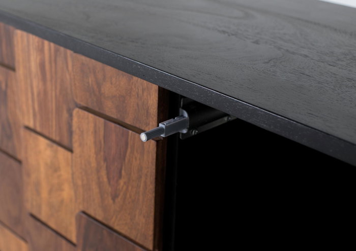 Giner y Colomer Mueble TV 3 Puertas Madera de Mango Wengue Nogal Giner y Colomer Mueble TV 3 Puertas Madera de Mango Wengue Nogal