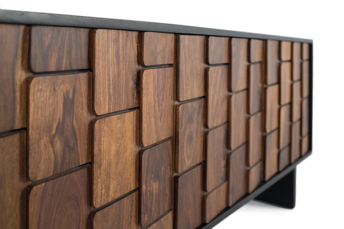 Giner y Colomer Mueble TV 3 Puertas Madera de Mango Wengue Nogal Giner y Colomer Mueble TV 3 Puertas Madera de Mango Wengue Nogal