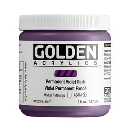 Golden Heavy Body Colores Acrílicos Permanente Violeta Ark 237 ml
