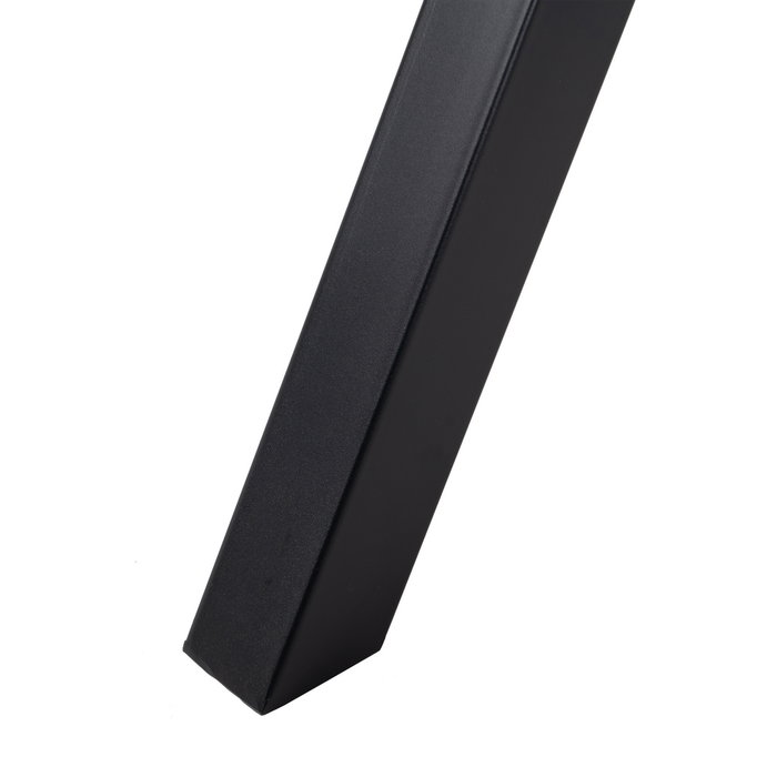 Mesa Comedor Marrón-Negro Dm-Metal Salón 120 X 120 X 75 cm Mesa Comedor Marrón-Negro Dm-Metal Salón 120 X 120 X 75 cm