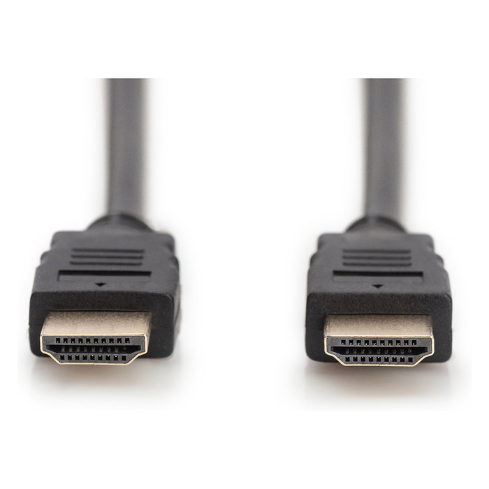 Digitus Cable HDMI Premium High Speed con Ethernet 1 m Negro, HDMI 2.0, ARC, 4K 3840x2160, Conectores Chapados en Oro