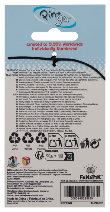 FaNaTtik Pingu Llavero Noot Noot Limited Edition FaNaTtik Pingu Llavero Noot Noot Limited Edition